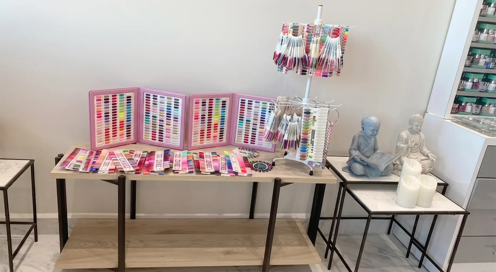 A client at Apple Nailed It Spa in Gilbert, Arizona